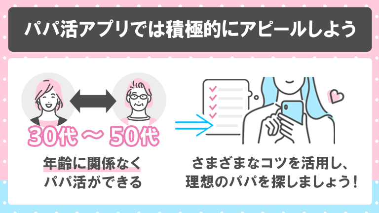 パパ活アプリではパパに積極的にアピール